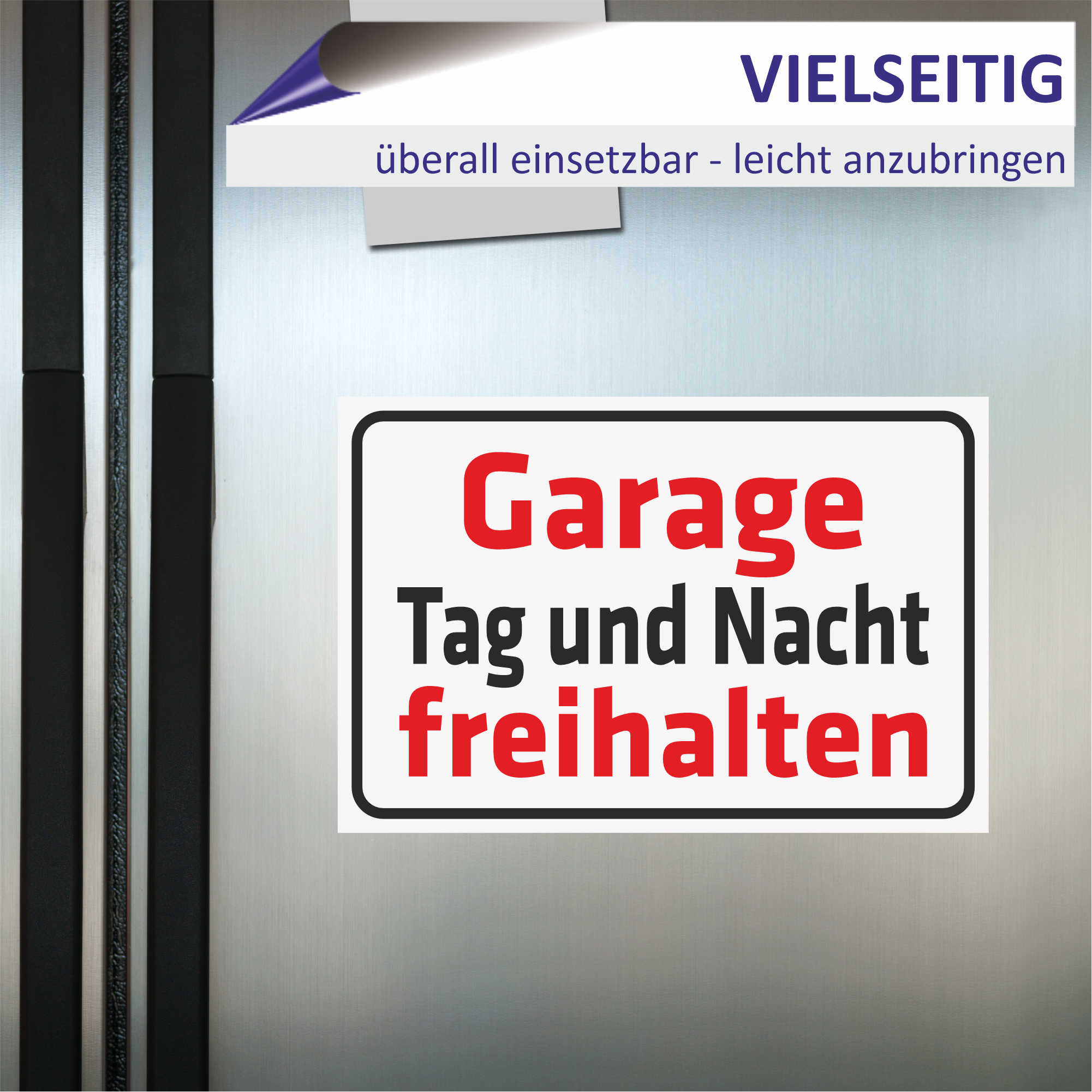 Schild „Torausfahrt Tag Und Nacht Freihalten“ – UV-beständig, Verschiedene Größen